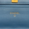 シャネル CHANEL ココボールマトラッセ チェーンウォレット AP1450 ブルー ゴールド金具 デニム レディース ショルダーバッグ
