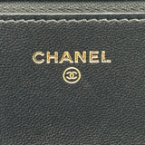 シャネル CHANEL ハートロックチェーンウォレット AP3285 ブラック ゴールド金具 ラムスキン レディース ショルダーバッグ