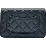 シャネル CHANEL ハートロックチェーンウォレット AP3285 ブラック ゴールド金具 ラムスキン レディース ショルダーバッグ