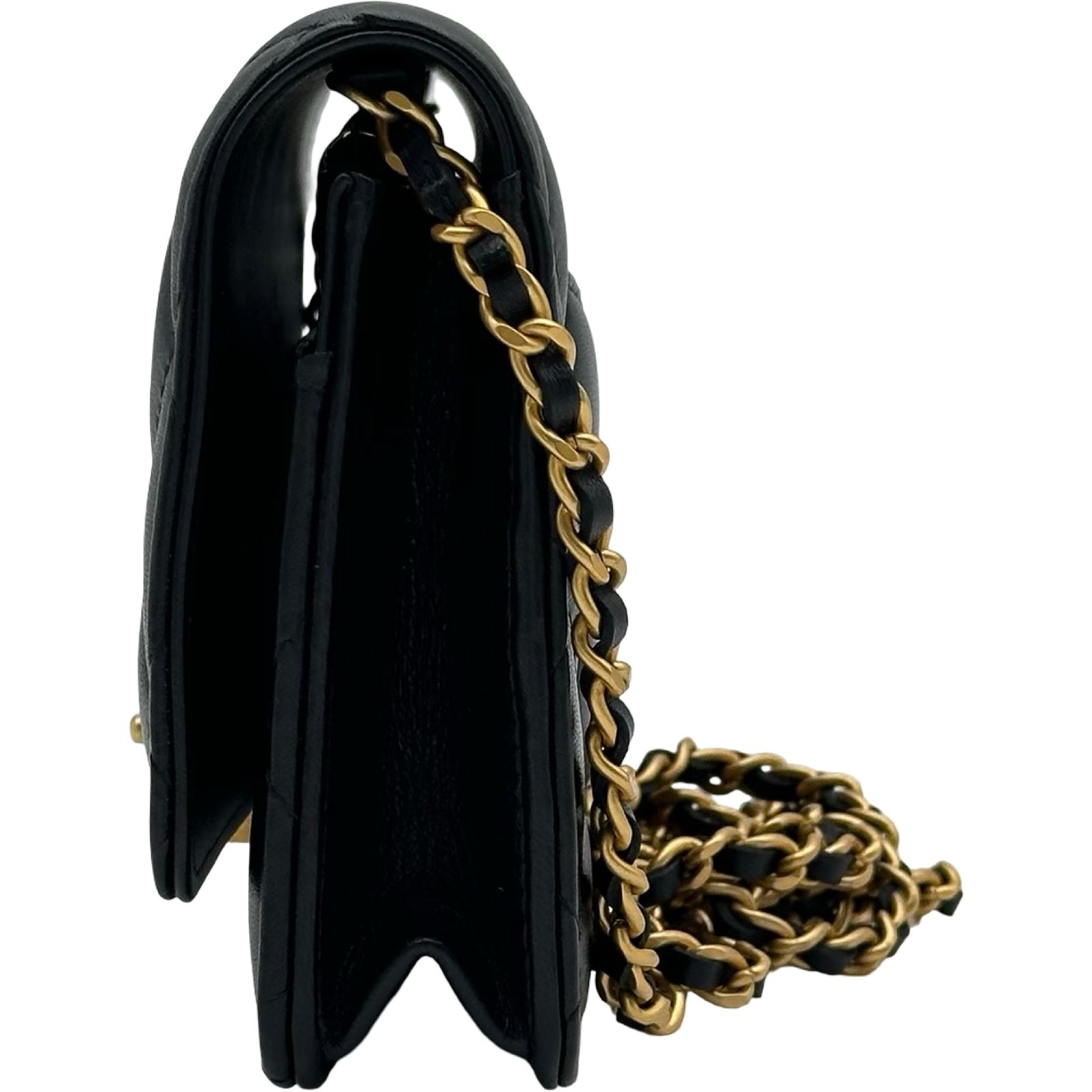 シャネル CHANEL ハートロックチェーンウォレット AP3285 ブラック