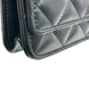 シャネル CHANEL ハートロックチェーンウォレット AP3285 ブラック ゴールド金具 ラムスキン レディース ショルダーバッグ