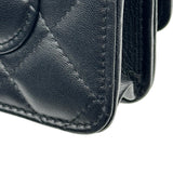 シャネル CHANEL ハートロックチェーンウォレット AP3285 ブラック ゴールド金具 ラムスキン レディース ショルダーバッグ