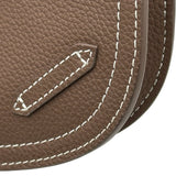 クリスチャン・ディオール Christian Dior サドルボディバッグ グレージュ系 グインカーフスキン メンズ ショルダーバッグ