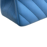シャネル CHANEL Vステッチマトラッセ23 A01113 27番台 ブルー ゴールド金具 キャビアスキン レディース ショルダーバッグ