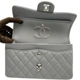 シャネル CHANEL マトラッセ23 A01113 グレー シルバー金具 ラムスキン レディース ショルダーバッグ