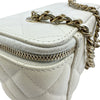 シャネル CHANEL バニティチェーンショルダー AP1341 ホワイト ゴールド金具 キャビアスキン レディース ショルダーバッグ
