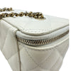 シャネル CHANEL バニティチェーンショルダー AP1341 ホワイト ゴールド金具 キャビアスキン レディース ショルダーバッグ