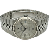 ロレックス ROLEX ランドドゥエラー 40 ハニカムモチーフ 127334 シルバー ホワイトゴールド/ステンレススチール 自動巻き メンズ 腕時計