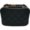 シャネル CHANEL マトラッセミニカメラバッグ ブラック ゴールド金具 キャビアスキン レディース ショルダーバッグ