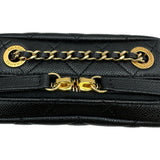 シャネル CHANEL マトラッセミニカメラバッグ ブラック ゴールド金具 キャビアスキン レディース ショルダーバッグ