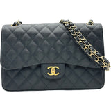 シャネル CHANEL デカマトラッセ30 A58600 18番台 ブラック ゴールド金具 キャビアスキン レディース ショルダーバッグ
