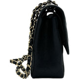 シャネル CHANEL デカマトラッセ30 A58600 18番台 ブラック ゴールド金具 キャビアスキン レディース ショルダーバッグ