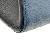 シャネル CHANEL ネオエグゼクティブトート A69930 24番台 ネイビー/ブラック ゴールド金具 キャビアスキン レディース ショルダーバッグ