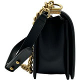 シャネル CHANEL ボーイシャネル A67086 ブラック ゴールド金具 キャビアスキン レディース ショルダーバッグ