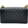 シャネル CHANEL ボーイシャネル A67086 ブラック ゴールド金具 キャビアスキン レディース ショルダーバッグ