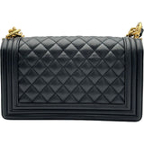 シャネル CHANEL ボーイシャネル A67086 ブラック ゴールド金具 キャビアスキン レディース ショルダーバッグ