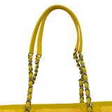 シャネル CHANEL ドーヴィルトートPM A66939 31番台 イエロー シルバー金具 キャンバス レディース トートバッグ