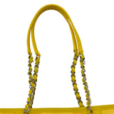 シャネル CHANEL ドーヴィルトートPM A66939 31番台 イエロー シルバー金具 キャンバス レディース トートバッグ