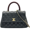 シャネル CHANEL ココハンドルXS A92990 31番台 ブラック ゴールド金具 キャビアスキン/リザード レディース ショルダーバッグ