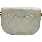 シャネル CHANEL マトラッセチェーンショルダーバッグ AS2484 ホワイト ゴールド金具 キャビアスキン レディース ショルダーバッグ