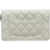 シャネル CHANEL マトラッセチェーンウォレット AP0250 ホワイト ゴールド金具 キャビアスキン レディース ショルダーバッグ