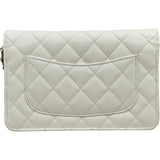 シャネル CHANEL マトラッセチェーンウォレット AP0250 ホワイト ゴールド金具 キャビアスキン レディース ショルダーバッグ