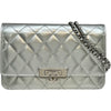 シャネル CHANEL ココロック チェーンウォレット A80766 22番台 シルバー シルバー金具 エナメル レディース ショルダーバッグ
