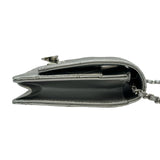 シャネル CHANEL ココロック チェーンウォレット A80766 22番台 シルバー シルバー金具 エナメル レディース ショルダーバッグ