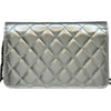シャネル CHANEL ココロック チェーンウォレット A80766 22番台 シルバー シルバー金具 エナメル レディース ショルダーバッグ
