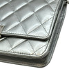 シャネル CHANEL ココロック チェーンウォレット A80766 22番台 シルバー シルバー金具 エナメル レディース ショルダーバッグ