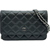 シャネル CHANEL マトラッセチェーンウォレット AP0250 ブラック シルバー金具 キャビアスキン レディース ショルダーバッグ