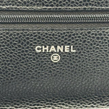 シャネル CHANEL マトラッセチェーンウォレット AP0250 ブラック シルバー金具 キャビアスキン レディース ショルダーバッグ