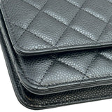 シャネル CHANEL マトラッセチェーンウォレット AP0250 ブラック シルバー金具 キャビアスキン レディース ショルダーバッグ