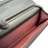 シャネル CHANEL マトラッセチェーンウォレット AP0250 ブラック シルバー金具 キャビアスキン レディース ショルダーバッグ