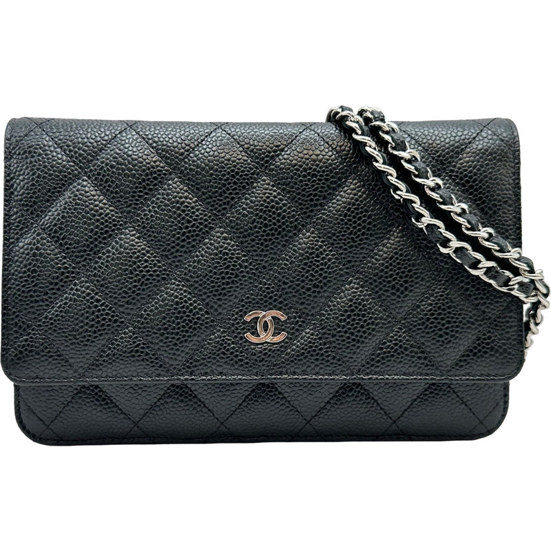 シャネル CHANEL マトラッセチェーンウォレット AP0250 ブラック