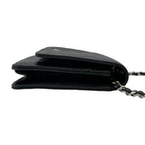 シャネル CHANEL マトラッセチェーンウォレット AP0250 ブラック シルバー金具 キャビアスキン レディース ショルダーバッグ