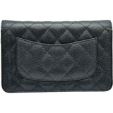 シャネル CHANEL マトラッセチェーンウォレット AP0250 ブラック シルバー金具 キャビアスキン レディース ショルダーバッグ