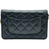 シャネル CHANEL マトラッセチェーンウォレット AP0250 ブラック ゴールド金具 キャビアスキン レディース ショルダーバッグ