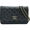 シャネル CHANEL マトラッセチェーンウォレット AP4171 ブラック ゴールド金具 キャビアスキン レディース ショルダーバッグ