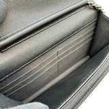 シャネル CHANEL マトラッセチェーンウォレット AP4171 ブラック ゴールド金具 キャビアスキン レディース ショルダーバッグ