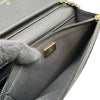 シャネル CHANEL マトラッセチェーンウォレット AP4171 ブラック ゴールド金具 キャビアスキン レディース ショルダーバッグ