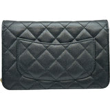 シャネル CHANEL マトラッセチェーンウォレット AP4171 ブラック ゴールド金具 キャビアスキン レディース ショルダーバッグ