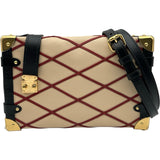 ルイ・ヴィトン LOUIS VUITTON サンドトランクMM M24403 ベージュ レザー レディース ショルダーバッグ