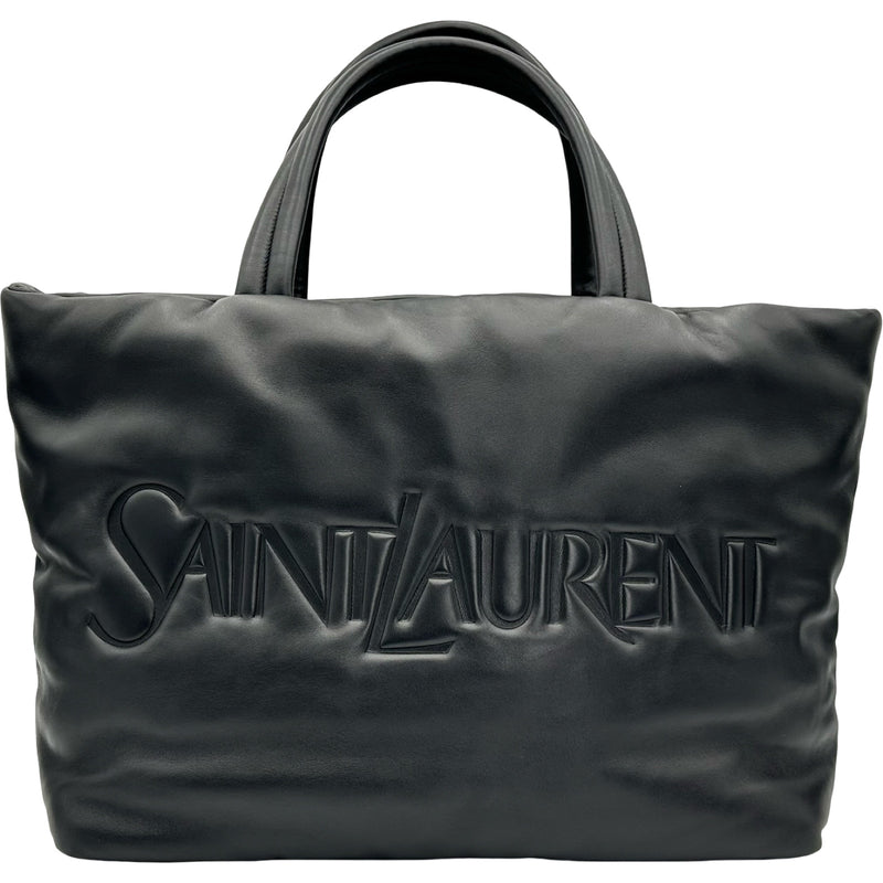 サンローラン SAINT LAURENT ワイドロゴトートバッグ 756269 ブラック