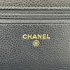 シャネル CHANEL マトラッセチェーンウォレット AP0250 ブラック ゴールド金具 キャビアスキン レディース ショルダーバッグ