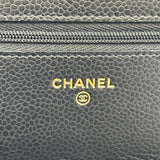 シャネル CHANEL マトラッセチェーンウォレット AP0250 ブラック ゴールド金具 キャビアスキン レディース ショルダーバッグ