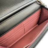 シャネル CHANEL マトラッセチェーンウォレット AP0250 ブラック ゴールド金具 キャビアスキン レディース ショルダーバッグ