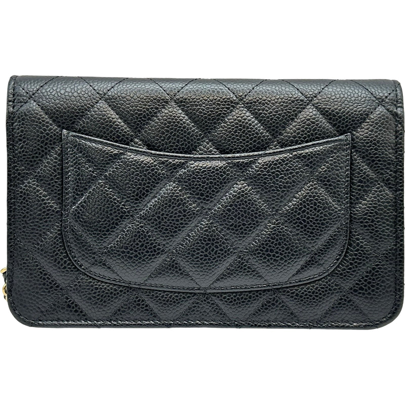 シャネル CHANEL マトラッセチェーンウォレット AP0250 ブラック