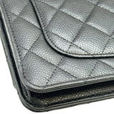 シャネル CHANEL マトラッセチェーンウォレット AP0250 ブラック ゴールド金具 キャビアスキン レディース ショルダーバッグ
