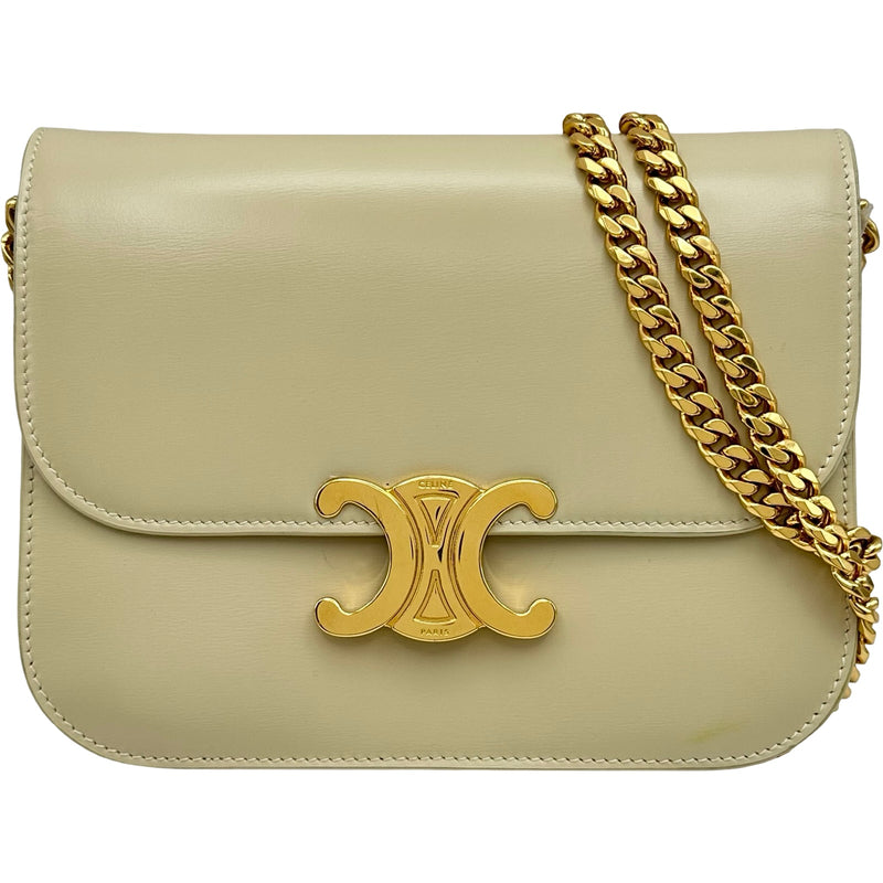セリーヌ CELINE ティーントリオンフ チェーンショルダーバッグ ソフト